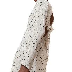 Clearance Polka Dot Tie Back Dress Women Dresses