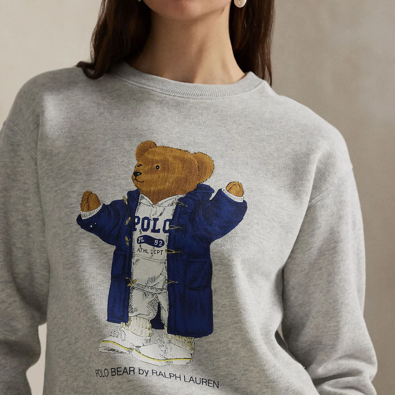 Hot Polo Bear Logo Sweatshirt Women Sweatshirts & Hoodies