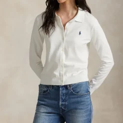 Polo Player Logo Cardigan Women Sweaters & Cardigans