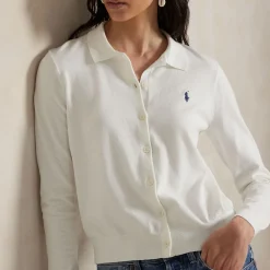 Polo Player Logo Cardigan Women Sweaters & Cardigans