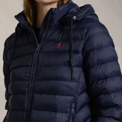 Best Polo Player Logo Padded Jacket Women Coats & Jackets