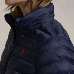 Best Polo Player Logo Padded Jacket Women Coats & Jackets