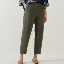 Clearance Pomala Cropped Tapered Trousers Women Trousers & Shorts