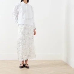 Hot Pomi Floral Skirt Women Skirts