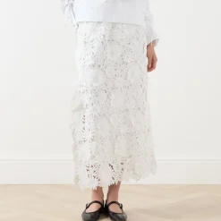 Hot Pomi Floral Skirt Women Skirts