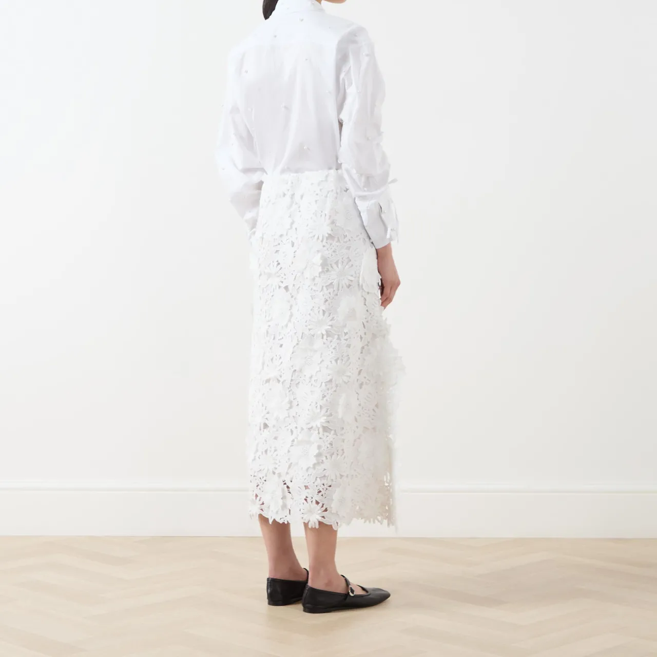 Hot Pomi Floral Skirt Women Skirts
