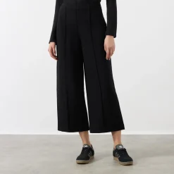 Outlet Ponte Cropped Wide Leg Pant Women Activewear