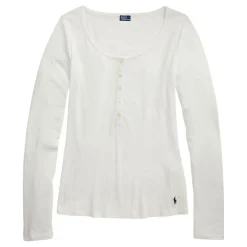 New Pony Logo Henley Pyjama Top Women Sleepwear