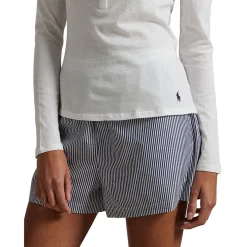 New Pony Logo Henley Pyjama Top Women Sleepwear