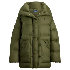 Pony Player Logo Padded Oversized Jacket Women Coats & Jackets