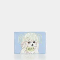 Online Poodle Logo Flap Cardholder Women Wallets