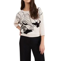 Online Poppie Floral Studded Top Women Sweaters & Cardigans