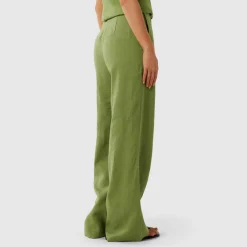 New Posey Linen Wide Leg Trousers Women Trousers & Shorts