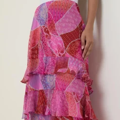 Discount Preslee Ibiza Night Sunset Skirt Women Skirts