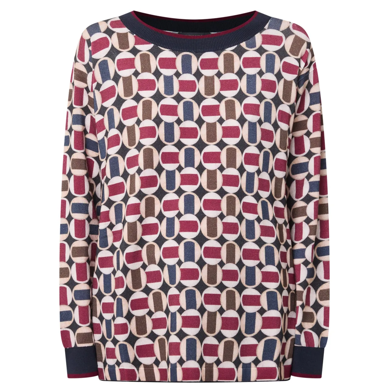 New Printed Knit Sweater Women Sweaters & Cardigans