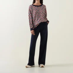 New Printed Knit Sweater Women Sweaters & Cardigans