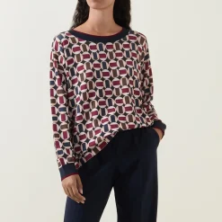 New Printed Knit Sweater Women Sweaters & Cardigans