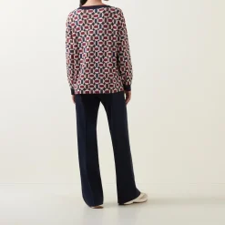 New Printed Knit Sweater Women Sweaters & Cardigans