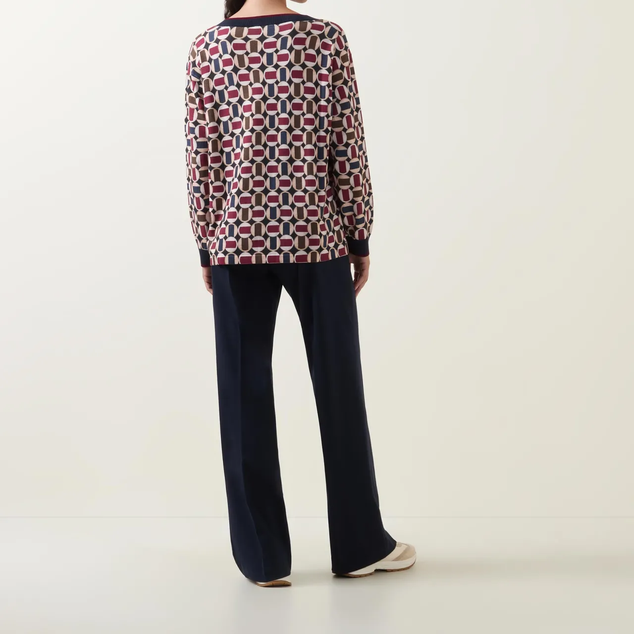 New Printed Knit Sweater Women Sweaters & Cardigans