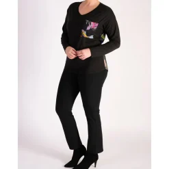 Best Printed Long-Sleeved Top Women Tops