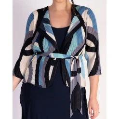 Online Printed Plissé Printed Jacket Women Coats & Jackets