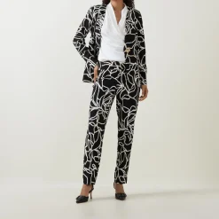 Sale Printed Slim Leg Trousers Women Trousers & Shorts