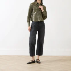 Outlet Profilo Faux Leather Jacket Women Coats & Jackets