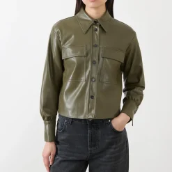 Outlet Profilo Faux Leather Jacket Women Coats & Jackets