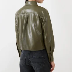 Outlet Profilo Faux Leather Jacket Women Coats & Jackets