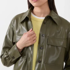 Outlet Profilo Faux Leather Jacket Women Coats & Jackets