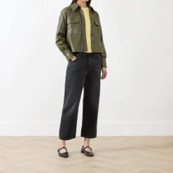 Outlet Profilo Faux Leather Jacket Women Coats & Jackets