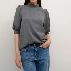 Outlet Puff Turtleneck Blouse Women Sweaters & Cardigans