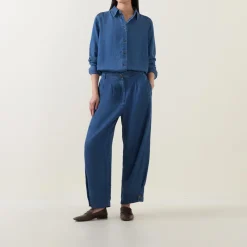 Sale Punna Denim Barrel Leg Trousers Women Trousers & Shorts