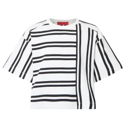 Best Rail Striped Oversized T-Shirt Women Tops