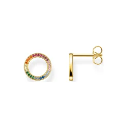 Online Rainbow Embellished Stud Earrings Women Earrings