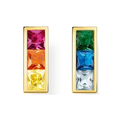 Clearance Rainbow Heritage Stone Alternate Stud Earrings Women Earrings
