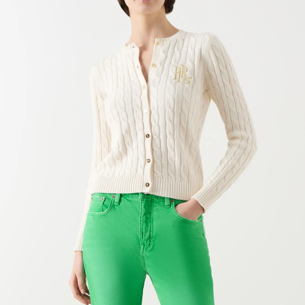 Hot Ralhan Cable-Knit Cardigan Women Sweaters & Cardigans