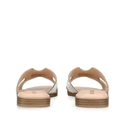 New Raven Crystal-Embellished Flat Sandals Women Sandals
