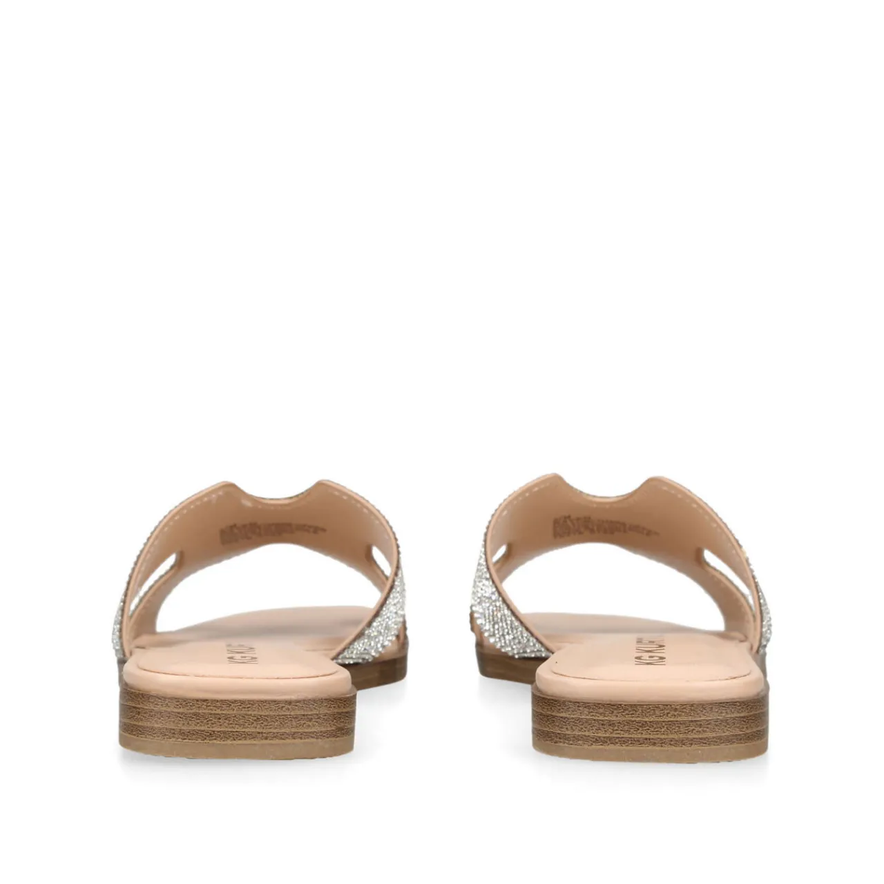 New Raven Crystal-Embellished Flat Sandals Women Sandals