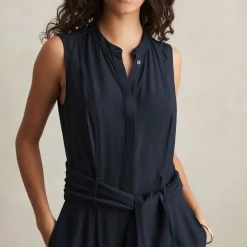 Clearance Raven Wide-Leg Belted Jumpsuit Women Jumpsuits