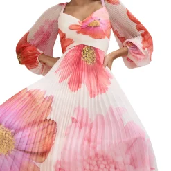 Discount Reanna Floral Pleated Dress Women Dresses