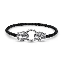 Online Rebel At Heart Tiger Leather Bracelet Women Bracelets