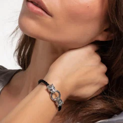 Online Rebel At Heart Tiger Leather Bracelet Women Bracelets