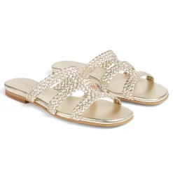 Sale Reena Plaited Suede Flat Sandals Women Sandals