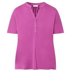 Relaxed Half-Buttoned Blouse Women Tops