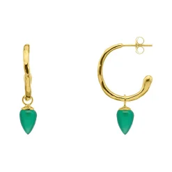 Best Relic Drop Green Onyx Earrings Women Earrings