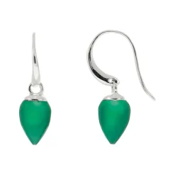 Sale Relic Droplet Green Onyx Earrings Women Earrings
