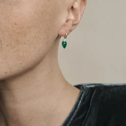 Sale Relic Droplet Green Onyx Earrings Women Earrings