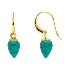 Clearance Relic Droplet Turquoise Earrings Women Earrings