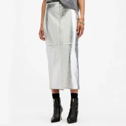 Hot Renai Foil Pencil Skirt Women Skirts
